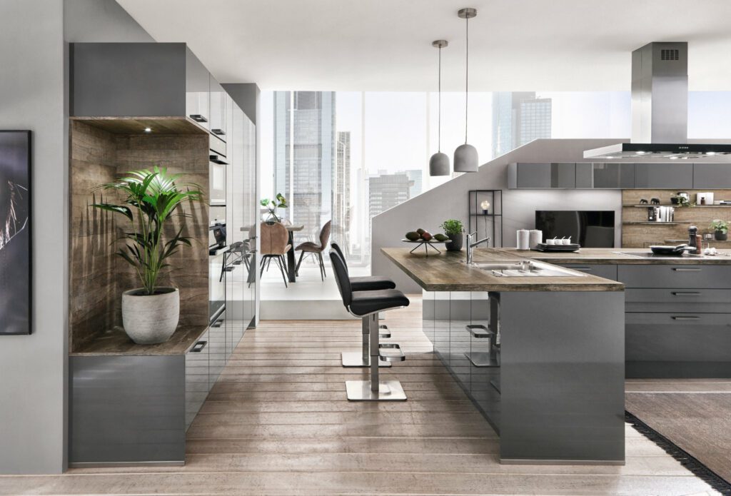 Nobilia Grey Gloss Kitchen | Kutchenhaus, Irthlingborough